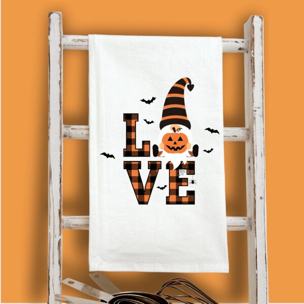 CTT000016, Halloween, Cute Tea Towels, Gnome Love Thumbnail